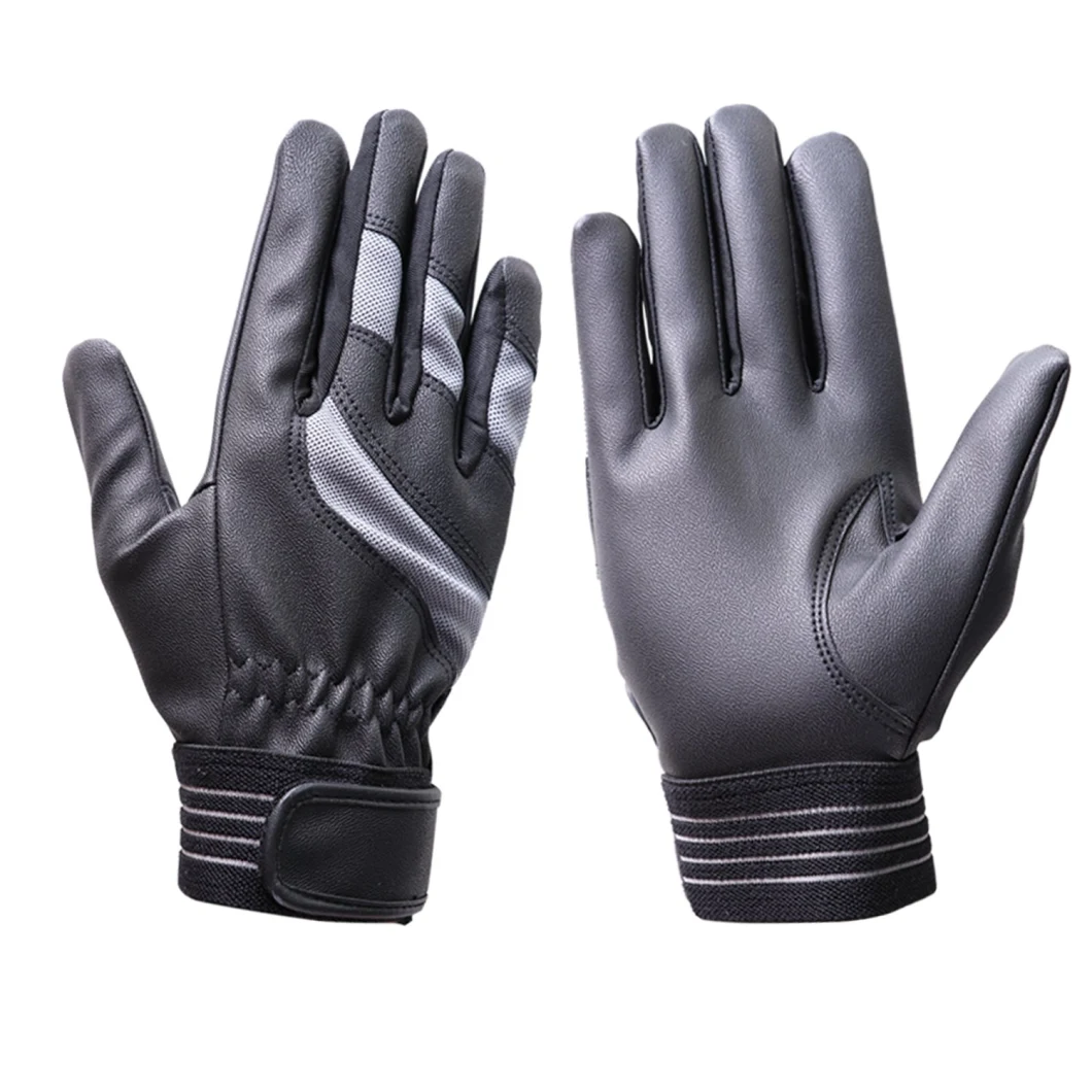 Lightweight PU Leather Grip Mechanic Gloves Wind-Proof Washable Garden Yard Work Multi-Purpose Safety Working