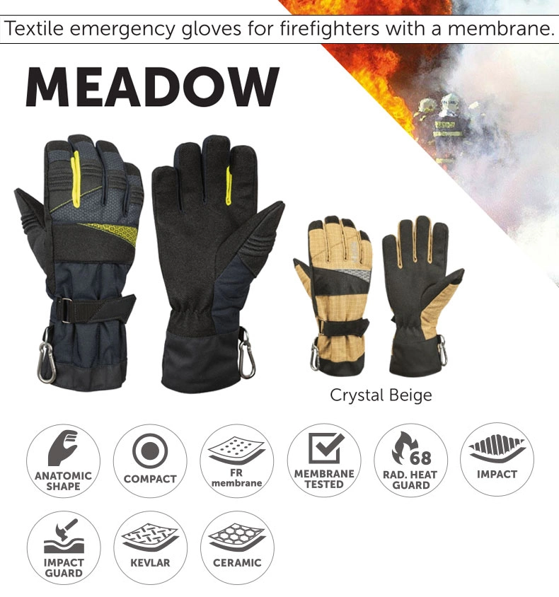 Firefighter&prime; S Gloves with Breathable Film Aramid Fiber and Non-Slip Silicone Materials Effectively Protect Hand Safety