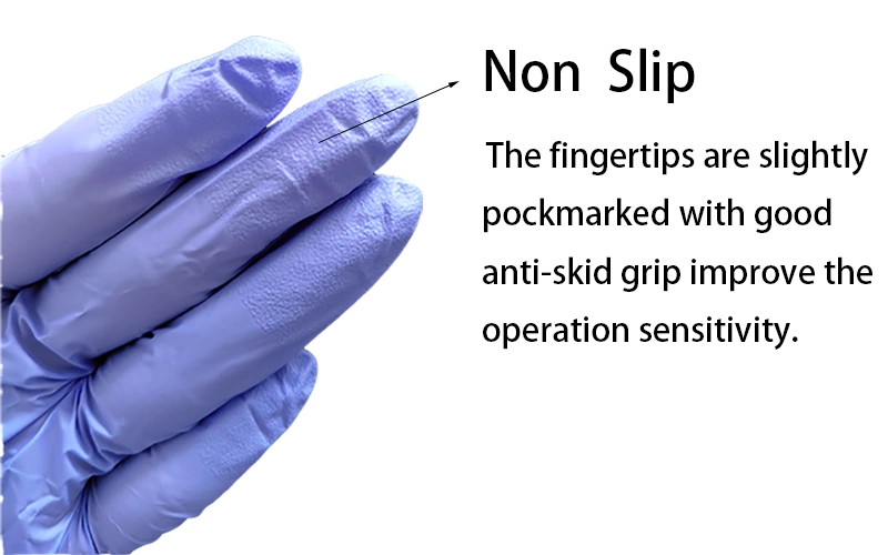 Anti-Static Ageing Resistance Powder Free Nitrile Gloves