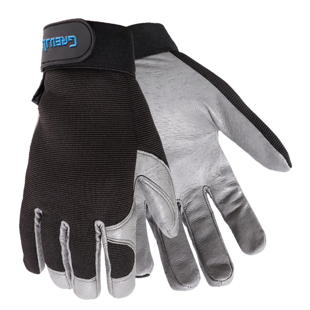 Durable Leather Driving Gloves Flexible Safety Mechanic Automotive Working Gardening Warehouse Work Gloves