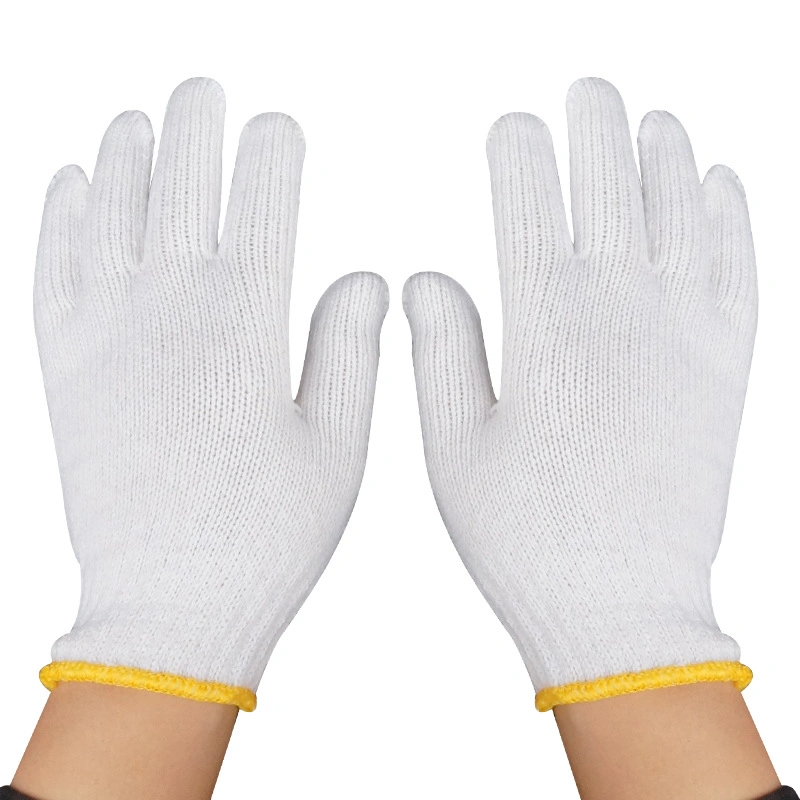 China Wholesale High Quality Cut Resistant Repair Durable Mechanics Reusable Safety Work Cotton Knitted Gloves