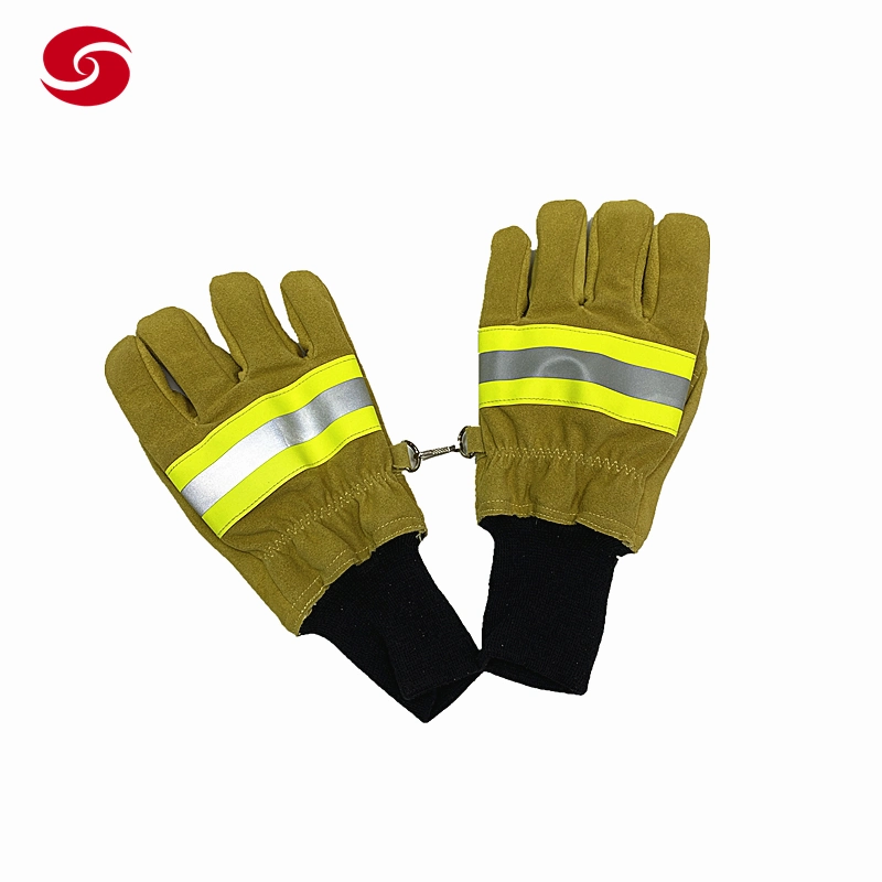 Military Flame Retardant Gloves/Firefighting Firefighter Fireman Gloves/Emergency Fire Rescue Safety Gloves/Protection Gloves/ Cut Resistant Gloves/Duty Gloves