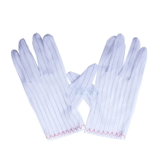 Anti-Static Gloves Dust-Free Gloves Non-Slip Labor Insurance Thin Striped Gloves