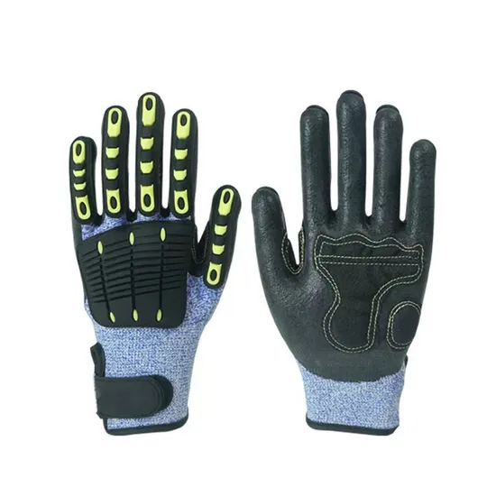Wear Resistant Leather Touch Screen Multi-Purpose Impact Mechanic Safety Working Gloves Garden Driving Shock Proof