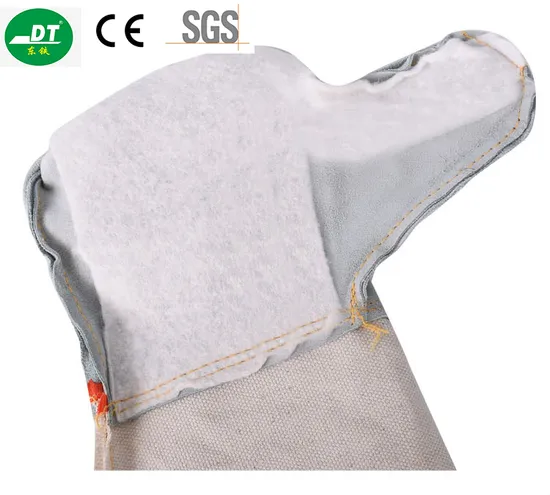High Durable Firefighter Wear Resistant Cow Leather Fireproof Safety Work Gloves