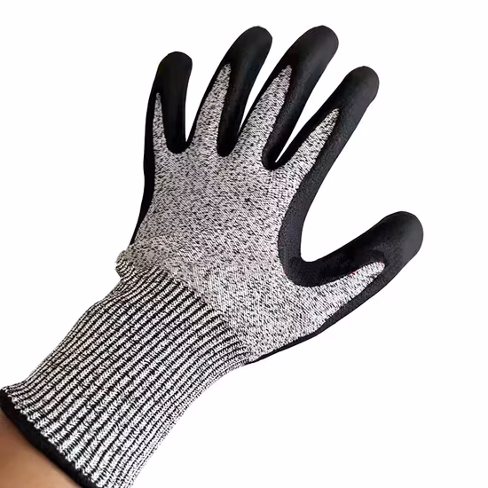 Test Reported Foam Nitrile Coated En 388 4342 Cut Resistant Maxiflex Safety Work Gloves