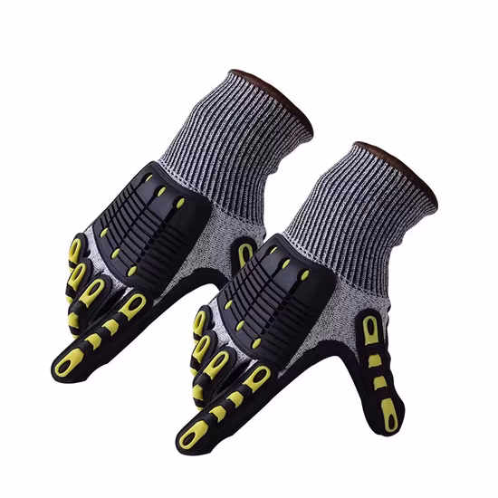 Wear Resistant Leather Touch Screen Multi-Purpose Impact Mechanic Safety Working Gloves Garden Driving Shock Proof