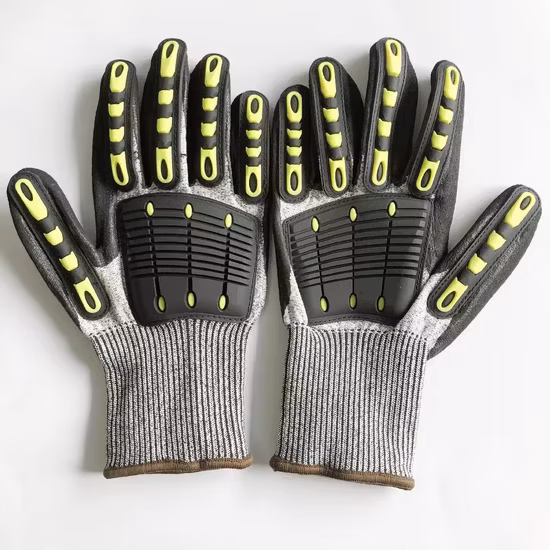Wear Resistant Leather Touch Screen Multi-Purpose Impact Mechanic Safety Working Gloves Garden Driving Shock Proof