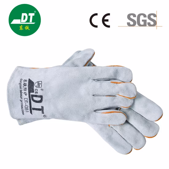 High Durable Firefighter Wear Resistant Cow Leather Fireproof Safety Work Gloves