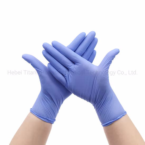 Anti-Static Ageing Resistance Powder Free Nitrile Gloves