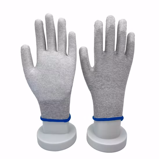 Factory Direct Cotton Gloves Smooth Latex Rubber Palm Coated Rough Grip Safety Working Gloves