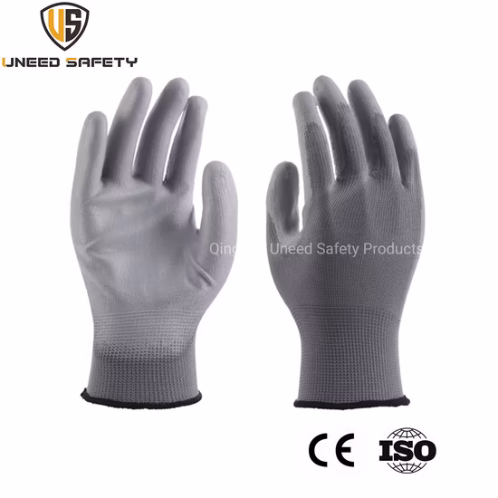 Anti Static China Wholesale Electronic Work Carbon Fiber Labor Safety Gloves Coated PU